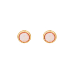 Серьги пусеты Possebon Quartz Rose A9999.9 R/G