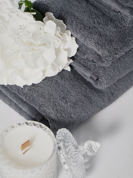 Набор полотенец 3шт Claire Batiste Atelier Ile глубокий серый