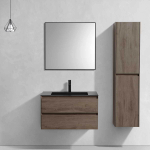 Тумба под раковину Vincea Luka 800 подвесная, 2 выкатных ящика soft-close, R.Oak