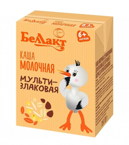 Каша молочная детская мультизлаковая 207г. Беллакт