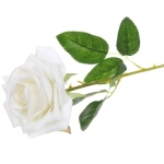 Цветок искусственный «Natur» 60см Роза белая