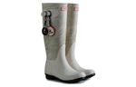 HUNTER Waterproof And Slip Resistant Slip Resistant Rain Boots Women"s Pearl White