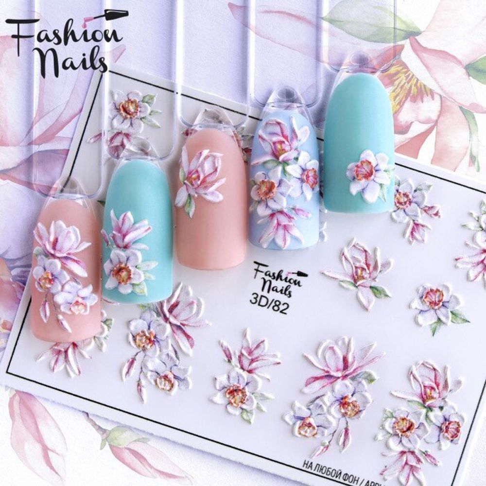 Слайдер-дизайн Fashion Nails Серия 3D 82