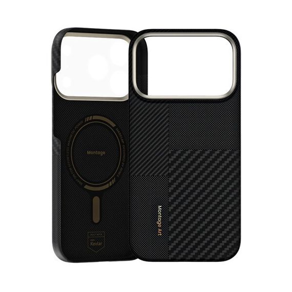 Чехол Benks Montage ArmorAir Case built with Kevlar для iPhone 17 Pro Max 6.9&quot; черный (600D+1500D)