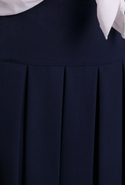 Юбка школьная для девочки девочковая женская складка гофре плиссе плиссированная в складку синяя 44 S M