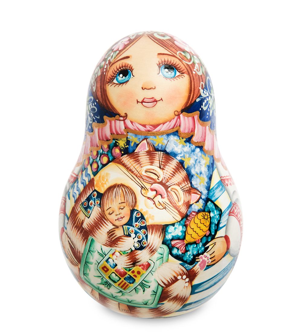 Народные промыслы МР-16/22-B Неваляшка бол. «Мария с котом»