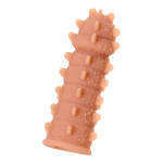 Насадка на фаллос с шипами и продолговатыми бугорками 14,7см Kokos Extreme Sleeve 004 M Size