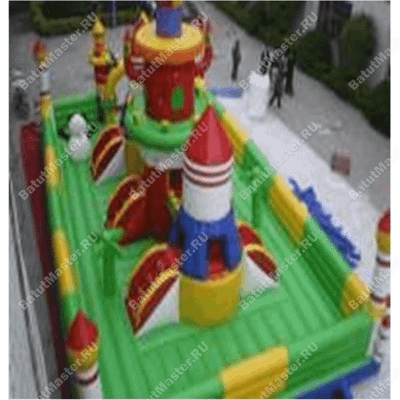 Коммерческий надувной батут "Зелёный замок"