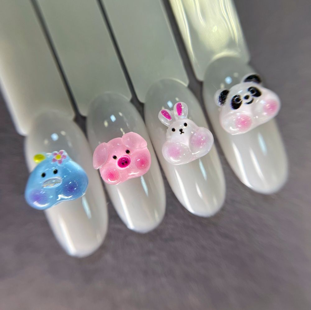 1848 Фигурки объёмные "Зверята" 5 шт