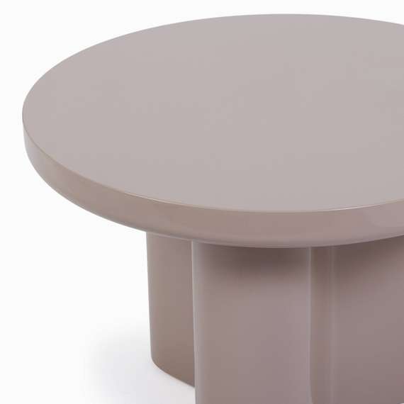 Кофейный стол Savanna Ø60х40 см, бежевый глянец