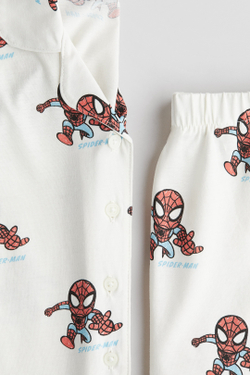 H&M Пижамный комплект с принтом, белый