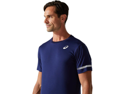 Мужская теннисная футболка Asics Court M SS Tee - peacoat