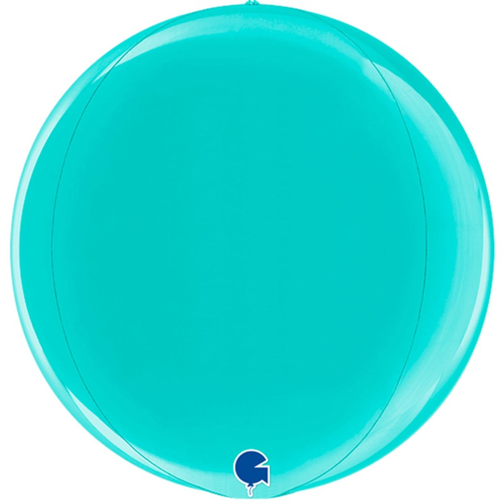 Шар фольгированный Сфера 3D 38 см (Бирюзовый)