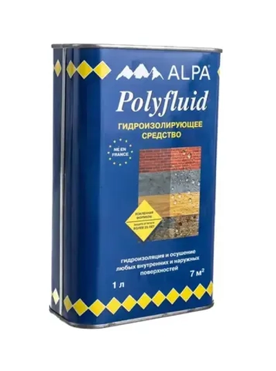 Средство гидроизолирующее Alpa Polyfluid 1 л.