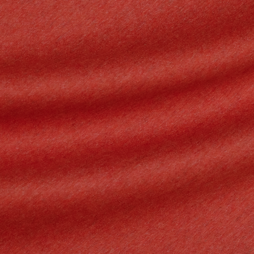 Двусторонний пальтовый кашемир с шерстью оранжевого и чёрного цвета