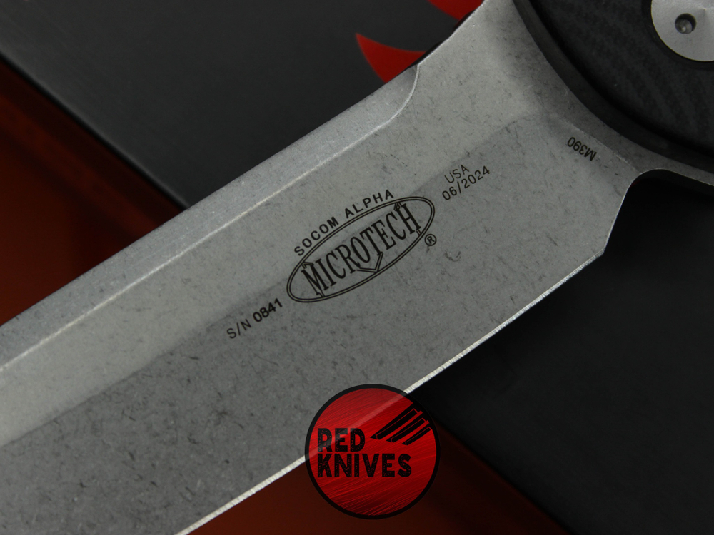 Нож Microtech Socom Alpha - рукоять G10, клинок серый апокалиптик