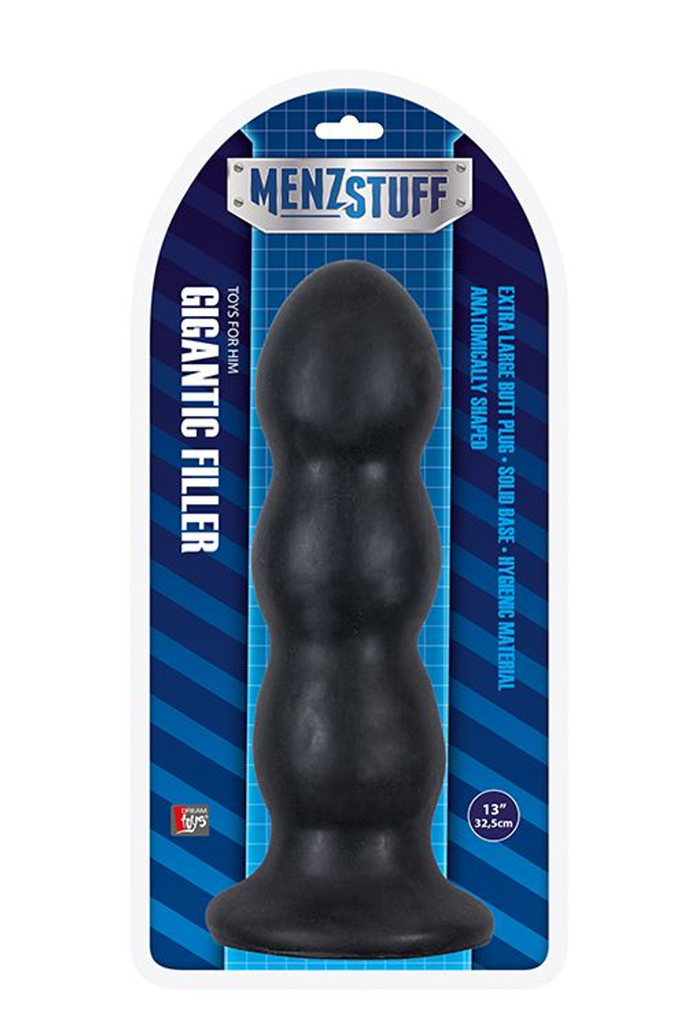 Чёрная анальная пробка MENZSTUFF GIGANTIC FILLER - 32,5 см. (Цвет: черный)