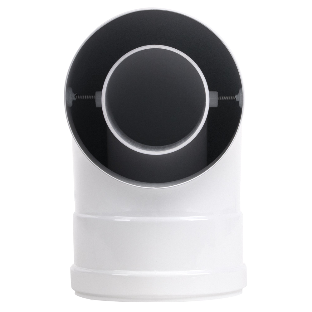 Отвод коаксиальный Royal Thermo 60/100, 90 гр. M/F для конденсационных котлов