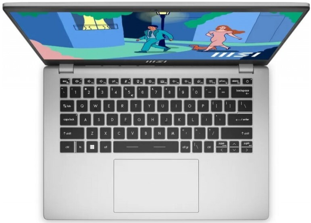 Ноутбук  MSI Modern 14 C12MО-688RU 14 ", Core i7, 16 Гб RAM, 512 Гб SSD, Iris Xe Graphics, Серебристый
