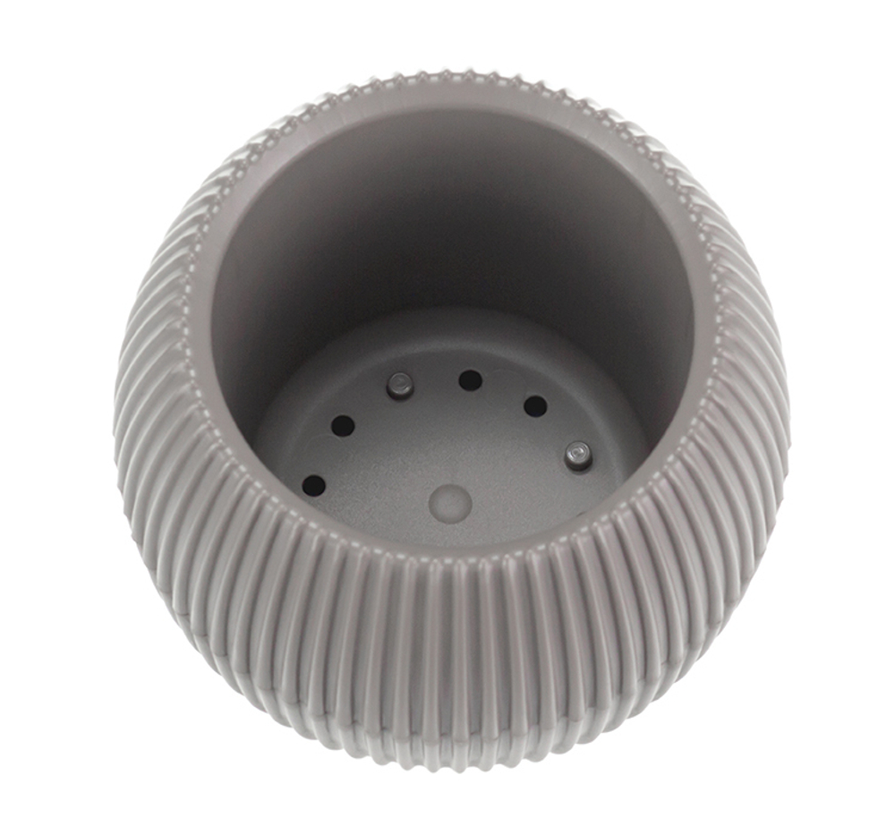 Кашпо ПИКАНТО круглое D115мм 0,35 л с пристегнутым поддоном