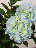Гортензия искусственная голубая латекс 70см для вазы