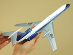 Модель самолета Ту-134А (М1:100, Аэрофлот СССР-65976, Ретро)