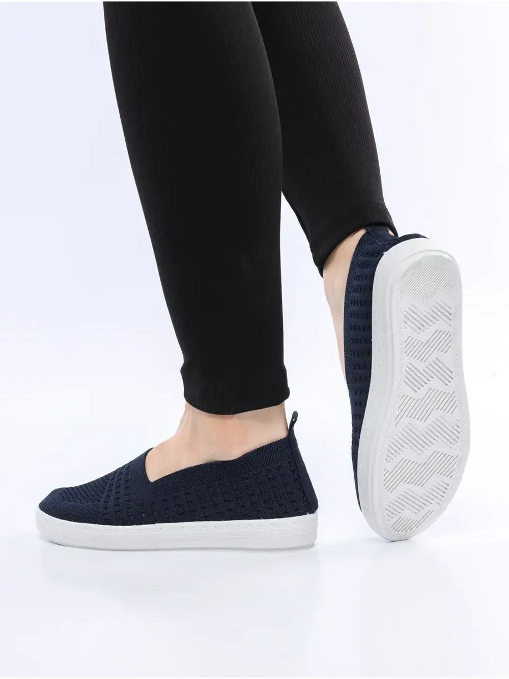 Мокасины летние текстильные