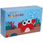 Набор детской посуды из бамбука 5 предметов «Крабик»