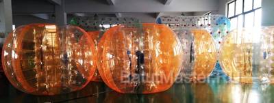 Бампербол «Прозрачно - оранжевый», ПВХ, диаметр 1,8 м