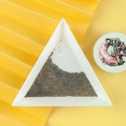 1324 Бульонки металлические чёрные 0.6 мм (10 г)