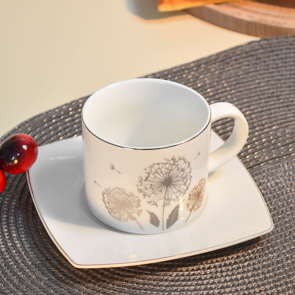 Чайная пара 280мл "Одуванчики" квадрат (00113505)