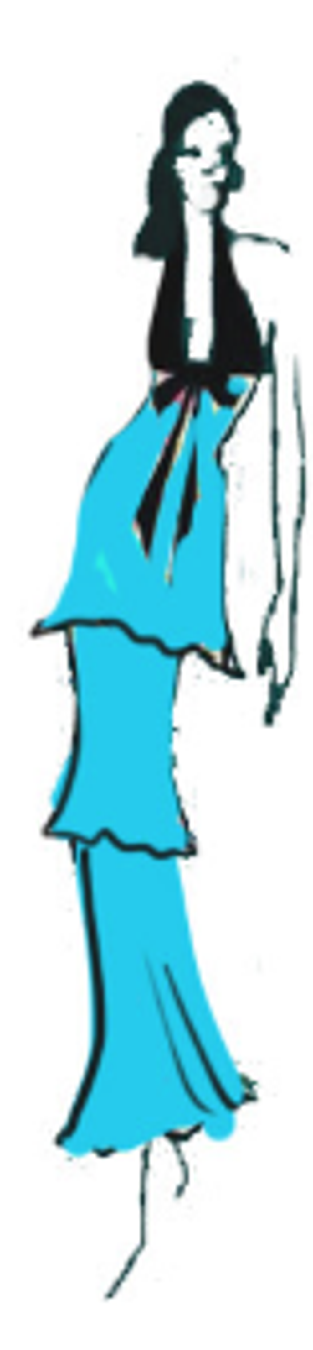 Платье макси из шифона и бархата с бантом