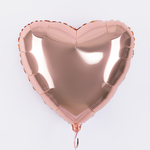 Сердце 18" Розовое золото / Rose gold Fm