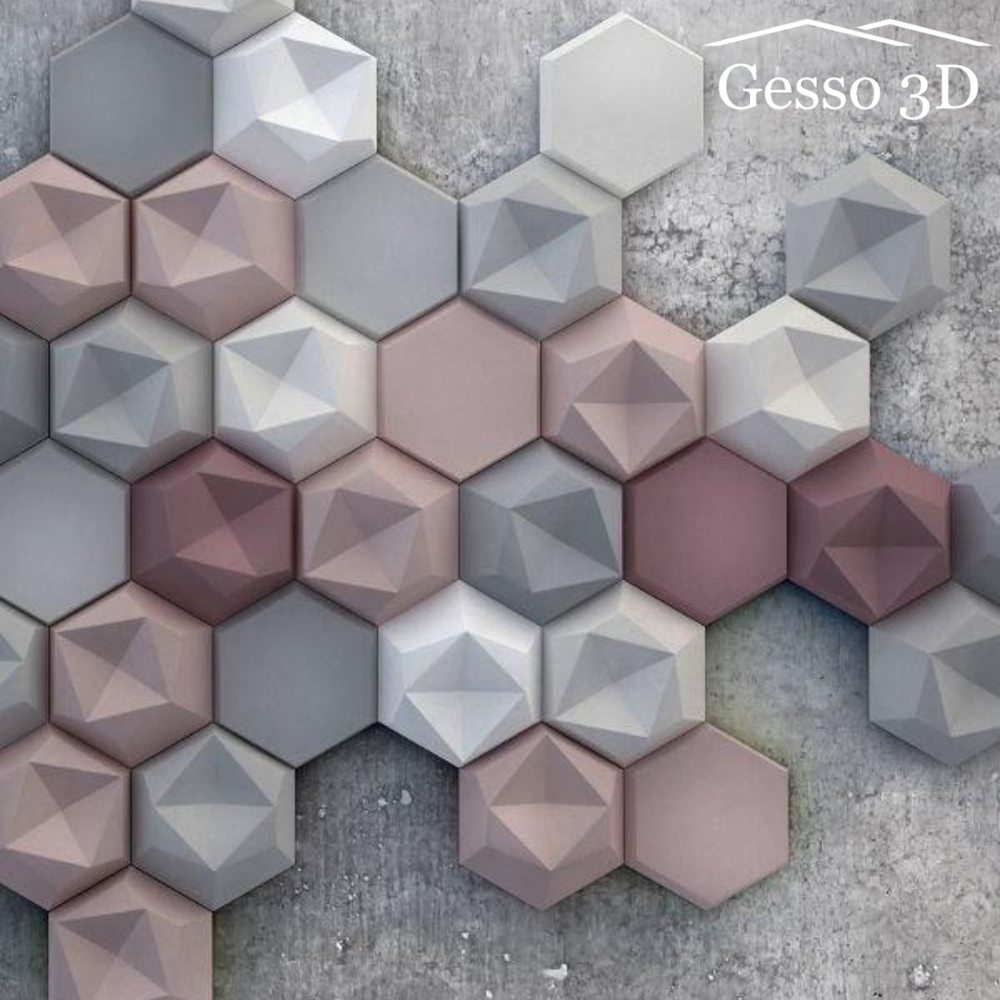 Гипсовая 3D панель Bevel-2