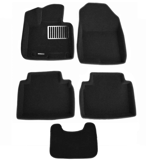 Коврики салона для HYUNDAI Tucson IV 2020- Euromat 3D Lux черные. Арт. EM3D-002711