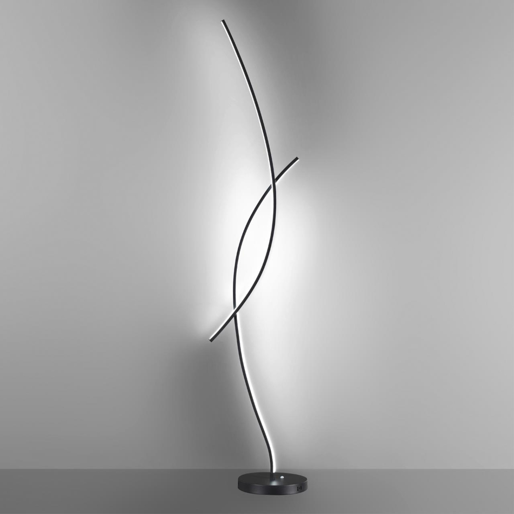 5693/24FL LEDIO LN26 470 чёрный Торшер с ПДУ LED 24W 3000-6000K 220V NYX