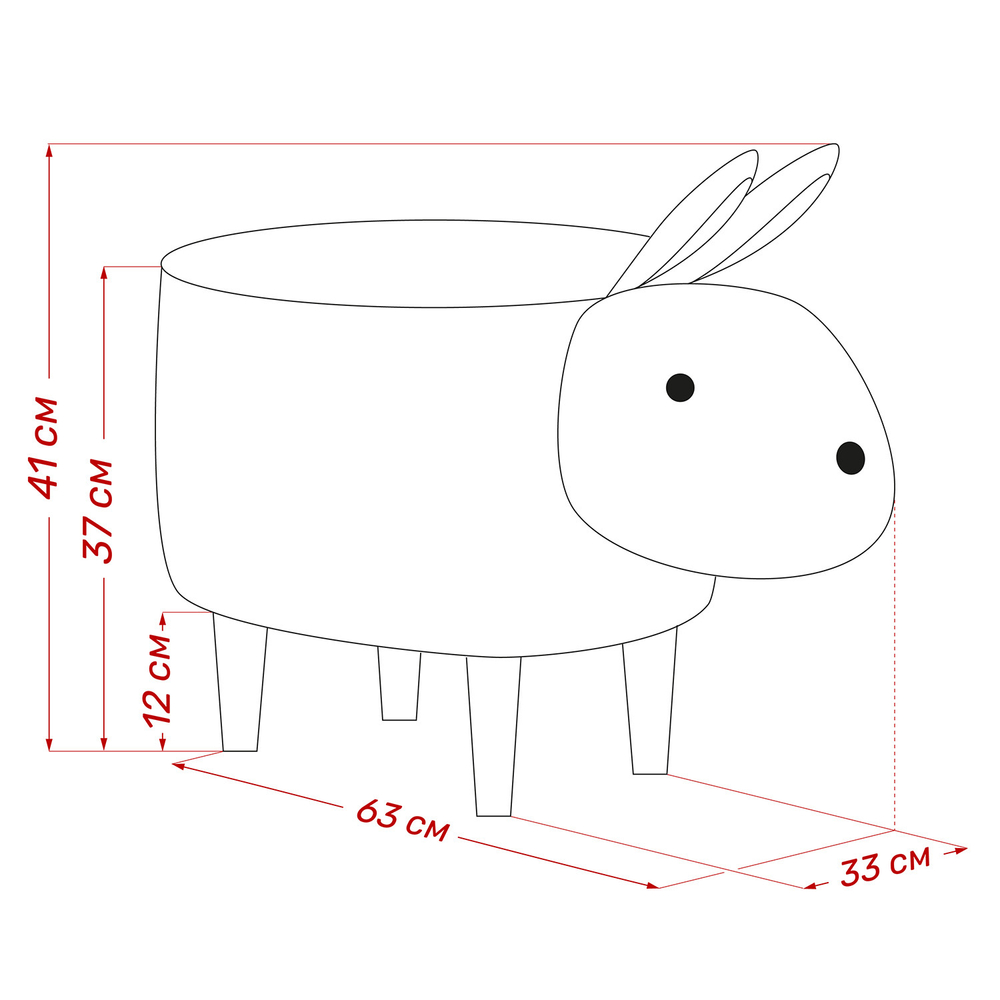 Пуф Leset Rabbit COMBI