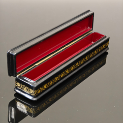 Шкатулка/пенал "Золотой виноград" с ручной росписью