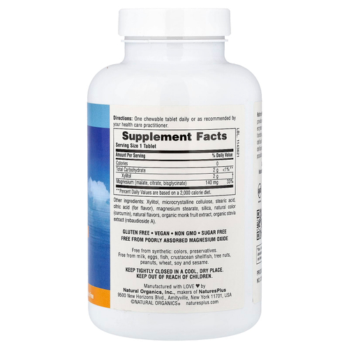 NaturesPlus, KalmAssure®, жевательные таблетки с магнием, апельсин, 60 таблеток