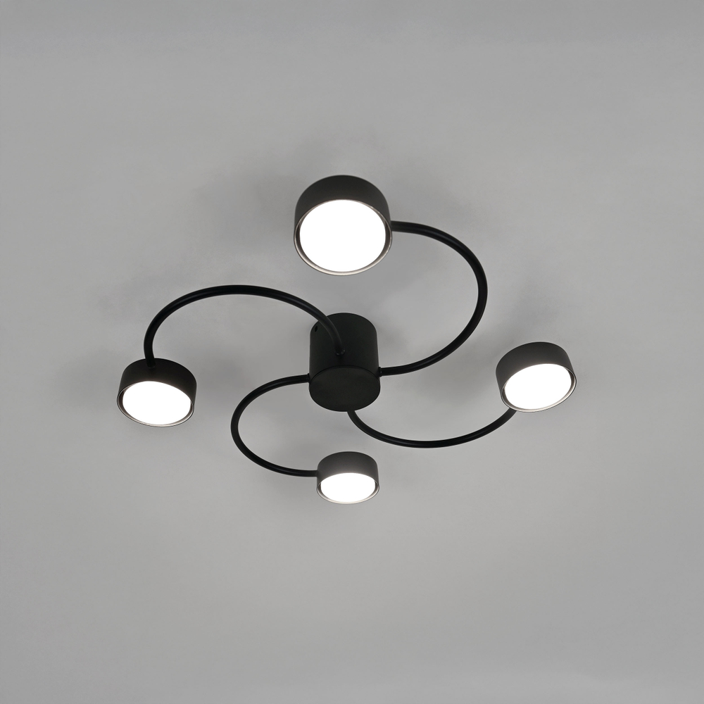 740047 Люстра FICO 4х12W GX53 ЧЕРНЫЙ