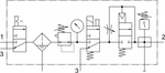 LFRS-1/4-D-MINI-KG-A Блок подготовки воздуха