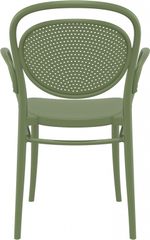 Кресло пластиковое Siesta Contract Marcel XL, оливковый