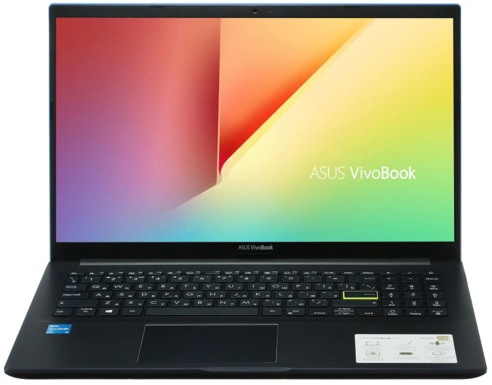 Ноутбук ASUS VivoBook F513EA i3-1115G4 8Gb SSD 256Gb Intel UHD Graphics 15,6 FHD IPS No OS Синий F513EA-BQ2397 90NB0SG6-M00L60