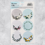 Набор наклеек "Цветочная рамка" (6 шт)