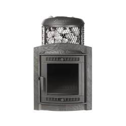 Печь банная «Атмосфера L» с комбинированная сетка-ламель «Жадеит»