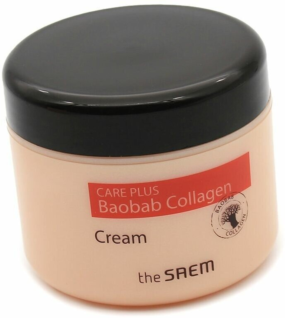 Увлажняющий коллагеновый крем для лица с экстрактом баобаба The Saem Care Plus Baobab Collagen Cream