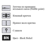 Крючки для рыбалки Saikyo KH-10006 Sode Ring BN