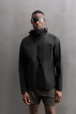 ZARA ВЕТРОВКА ДЛЯ БЕГА, ЧЕРНЫЙ