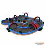 Надувная трасса «Мега-картинг» для электромобилей, 21×20×3 м