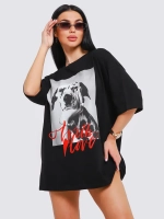 Футболка женская оверсайз принт